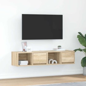 Muebles de TV 2 uds madera ingeniería roble Sonoma 60x31x25,5cm von , TV-Möbel - Ref: Foro24-861441, Preis: 63,97 €, Rabatt: %