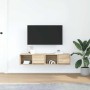 Muebles de TV 2 uds madera ingeniería roble Sonoma 60x31x25,5cm von , TV-Möbel - Ref: Foro24-861441, Preis: 63,97 €, Rabatt: %