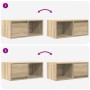 Muebles de TV 2 uds madera ingeniería roble Sonoma 60x31x25,5cm von , TV-Möbel - Ref: Foro24-861441, Preis: 63,97 €, Rabatt: %