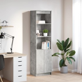 Aparador alto de madera de ingeniería gris hormigón 50x35x180cm von , Sideboards - Ref: Foro24-3328465, Preis: 104,56 €, Raba...