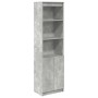 Aparador alto de madera de ingeniería gris hormigón 50x35x180cm by , Sideboards - Ref: Foro24-3328465, Price: 104,56 €, Disco...