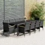Garden dining set 11 pieces gray synthetic rattan by vidaXL, Garden sets - Ref: Foro24-3058579, Price: 878,18 €, Discount: %