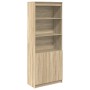 Aparador alto madera de ingeniería roble Sonoma 70x35x180 cm de , Aparadores - Ref: Foro24-3328473, Precio: 127,28 €