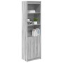 Aparador de madera de ingeniería Sonoma gris 50x35x180 cm von , Sideboards - Ref: Foro24-3328467, Preis: 109,40 €, Rabatt: %