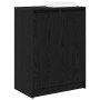 Zapatero de madera de roble negro 57x34x76 cm de , Zapateros y organizadores de calzado - Ref: Foro24-861869, Precio: 85,73 €...