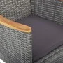 Garden dining set 11 pieces gray synthetic rattan by vidaXL, Garden sets - Ref: Foro24-3058579, Price: 878,18 €, Discount: %