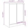 Zapatero Artisan Roble 57x34x76 cm Madera de ingeniería von , Schuhregale und Schuhorganisatoren - Ref: Foro24-861876, Preis:...
