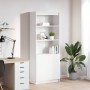 Aparador alto madera de ingeniería blanco 70x35x180 cm by , Sideboards - Ref: Foro24-3328471, Price: 113,07 €, Discount: %