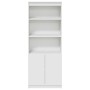 Aparador alto madera de ingeniería blanco 70x35x180 cm by , Sideboards - Ref: Foro24-3328471, Price: 113,07 €, Discount: %