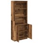 Aparador alto madera maciza 70x35x180 cm Madera de ingeniería by , Sideboards - Ref: Foro24-3328478, Price: 110,67 €, Discoun...