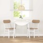 Sillas de comedor con cojines 2uds madera maciza blanco caucho by , dining chairs - Ref: Foro24-4102442, Price: 154,88 €, Dis...