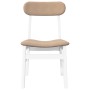 Sillas de comedor con cojines 2uds madera maciza blanco caucho by , dining chairs - Ref: Foro24-4102442, Price: 154,88 €, Dis...