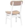 Sillas de comedor con cojines 2uds madera maciza blanco caucho by , dining chairs - Ref: Foro24-4102442, Price: 154,88 €, Dis...