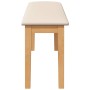 Banco 110 cm Madera Maciza Caucho von , Ess- und Küchenbänke - Ref: Foro24-4102603, Preis: 77,92 €, Rabatt: %