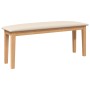 Banco 110 cm Madera Maciza Caucho von , Ess- und Küchenbänke - Ref: Foro24-4102603, Preis: 77,92 €, Rabatt: %