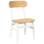 Sillas de comedor 2 unidades madera maciza de caucho blanco von , Essstühle - Ref: Foro24-4102440, Preis: 150,44 €, Rabatt: %
