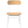 Sillas de comedor 2 unidades madera maciza de caucho blanco von , Essstühle - Ref: Foro24-4102440, Preis: 150,44 €, Rabatt: %