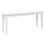 Banco 110 cm madera maciza caucho blanco von , Ess- und Küchenbänke - Ref: Foro24-4102608, Preis: 92,66 €, Rabatt: %