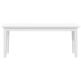 Banco 110 cm madera maciza caucho blanco von , Ess- und Küchenbänke - Ref: Foro24-4102608, Preis: 92,66 €, Rabatt: %