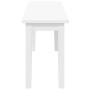 Banco 110 cm madera maciza caucho blanco von , Ess- und Küchenbänke - Ref: Foro24-4102608, Preis: 92,66 €, Rabatt: %