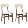 Sillas de comedor con cojines 2 uds madera maciza marrón caucho von , Essstühle - Ref: Foro24-4102435, Preis: 154,88 €, Rabat...