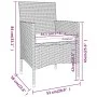 5-Piece Garden Dining Set Beige Synthetic Rattan by vidaXL, Garden sets - Ref: Foro24-3058490, Price: 357,19 €, Discount: %