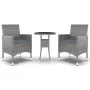 Garden dining set 3 pieces gray synthetic rattan by vidaXL, Garden sets - Ref: Foro24-3058459, Price: 179,19 €, Discount: %