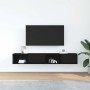 Muebles de TV 2 uds Roble Negro 80x31x25,5 cm Madera ingeniería von , TV-Möbel - Ref: Foro24-861457, Preis: 76,02 €, Rabatt: %