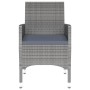Garden dining set 3 pieces gray synthetic rattan by vidaXL, Garden sets - Ref: Foro24-3058459, Price: 178,52 €, Discount: %