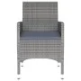 Garten-Essgruppe 3-teilig aus grauem synthetischem Rattan von vidaXL, Gartensets - Ref: Foro24-3058459, Preis: 179,19 €, Raba...