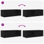 Muebles de TV 2 uds Roble Negro 80x31x25,5 cm Madera ingeniería von , TV-Möbel - Ref: Foro24-861457, Preis: 76,02 €, Rabatt: %