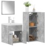 Juego muebles de baño 4 pzas madera contrachapada gris hormigón von , Badezimmermöbel - Ref: Foro24-3324901, Preis: 205,60 €,...