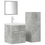 Juego muebles de baño 4 pzas madera contrachapada gris hormigón von , Badezimmermöbel - Ref: Foro24-3324901, Preis: 205,60 €,...