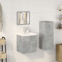 Juego muebles de baño 4 pzas madera contrachapada gris hormigón von , Badezimmermöbel - Ref: Foro24-3324901, Preis: 205,60 €,...