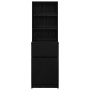 Mesilla de noche de madera de ingeniería negra 39x35x125 cm by , Nightstands - Ref: Foro24-861311, Price: 77,34 €, Discount: %