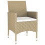 Garten Esstischgarnitur 5 Stück Kunststoff Rattan beige Glas von vidaXL, Gartensets - Ref: Foro24-3058420, Preis: 378,95 €, R...