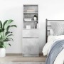 Mesilla de noche gris hormigón 39x35x125cm madera de ingeniería by , Nightstands - Ref: Foro24-861313, Price: 74,71 €, Discou...