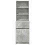 Mesilla de noche gris hormigón 39x35x125cm madera de ingeniería by , Nightstands - Ref: Foro24-861313, Price: 74,71 €, Discou...