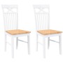 Sillas de comedor 2 unidades madera maciza de caucho blanco von , Essstühle - Ref: Foro24-4102414, Preis: 120,40 €, Rabatt: %