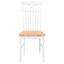 Sillas de comedor 2 unidades madera maciza de caucho blanco von , Essstühle - Ref: Foro24-4102414, Preis: 120,40 €, Rabatt: %