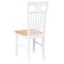Sillas de comedor 2 unidades madera maciza de caucho blanco von , Essstühle - Ref: Foro24-4102414, Preis: 120,40 €, Rabatt: %