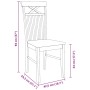 Sillas de comedor 2 unidades madera maciza de caucho blanco von , Essstühle - Ref: Foro24-4102414, Preis: 120,40 €, Rabatt: %