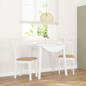 Sillas de comedor con cojines 2uds madera maciza blanco caucho von , Essstühle - Ref: Foro24-4102416, Preis: 116,74 €, Rabatt: %