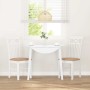 Sillas de comedor con cojines 2uds madera maciza blanco caucho von , Essstühle - Ref: Foro24-4102416, Preis: 116,74 €, Rabatt: %