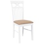 Sillas de comedor con cojines 2uds madera maciza blanco caucho von , Essstühle - Ref: Foro24-4102416, Preis: 116,74 €, Rabatt: %