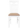Sillas de comedor con cojines 2uds madera maciza blanco caucho von , Essstühle - Ref: Foro24-4102416, Preis: 116,74 €, Rabatt: %