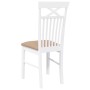 Sillas de comedor con cojines 2uds madera maciza blanco caucho von , Essstühle - Ref: Foro24-4102416, Preis: 116,74 €, Rabatt: %