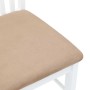 Sillas de comedor con cojines 2uds madera maciza blanco caucho von , Essstühle - Ref: Foro24-4102416, Preis: 116,74 €, Rabatt: %