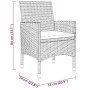 5-piece garden dining set made of synthetic rattan with beige glass top. by vidaXL, Garden sets - Ref: Foro24-3058420, Price:...