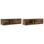 Muebles de TV 2 uds madera ingeniería color roble 100x31x25,5cm de , Muebles TV - Ref: Foro24-861481, Precio: 94,43 €